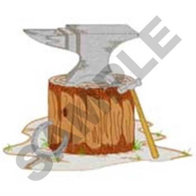 Picture of Blacksmith Anvil Machine Embroidery Design