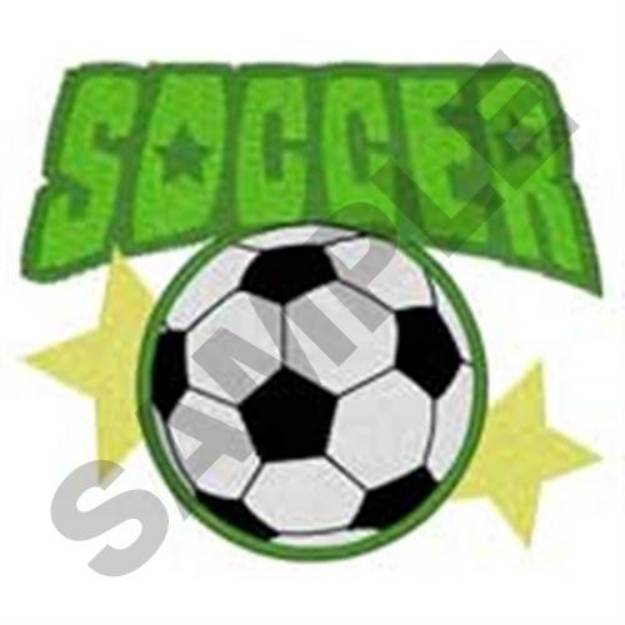 Picture of Soccer Star Machine Embroidery Design