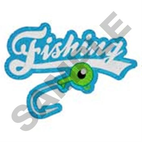 Fishing Hook Machine Embroidery Design
