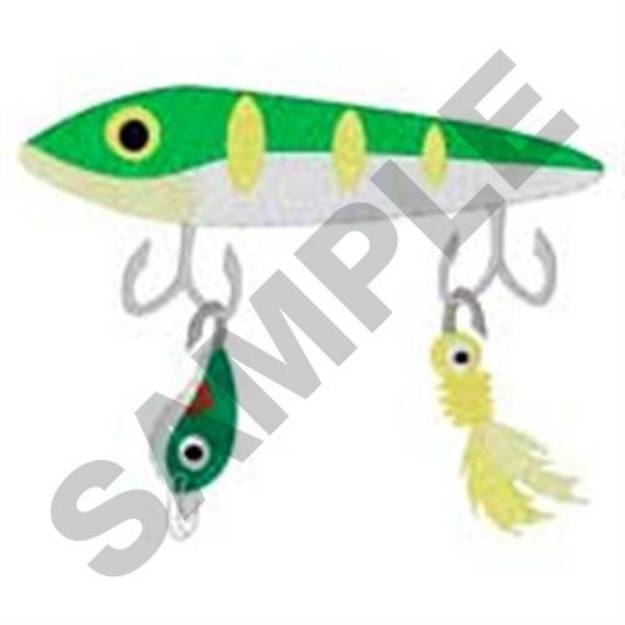 Picture of Lures Bait Machine Embroidery Design