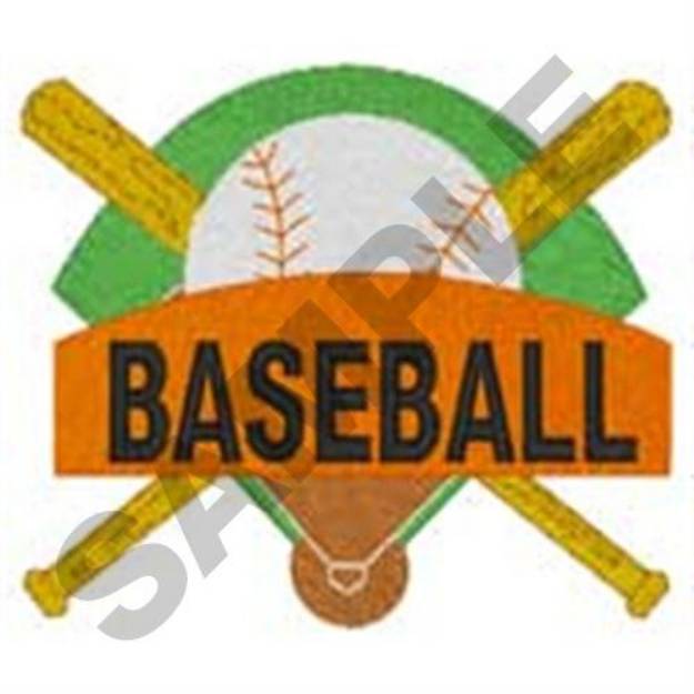 Picture of Baseball Field Machine Embroidery Design