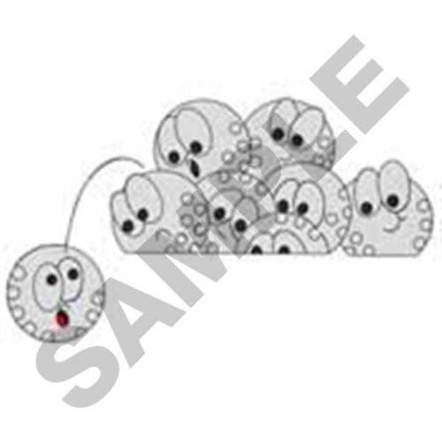 Picture of Golf Ball Pocket Topper Machine Embroidery Design