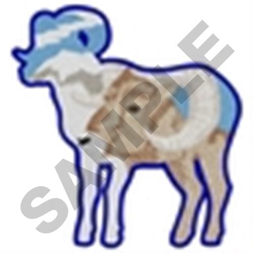 Bighorn Sheep Machine Embroidery Design