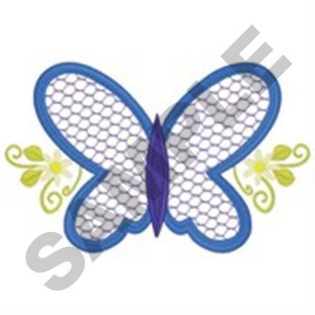 Picture of Butterfly Applique Machine Embroidery Design