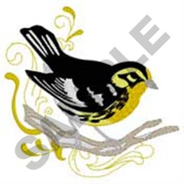 Picture of Blackburnian Warbler Machine Embroidery Design