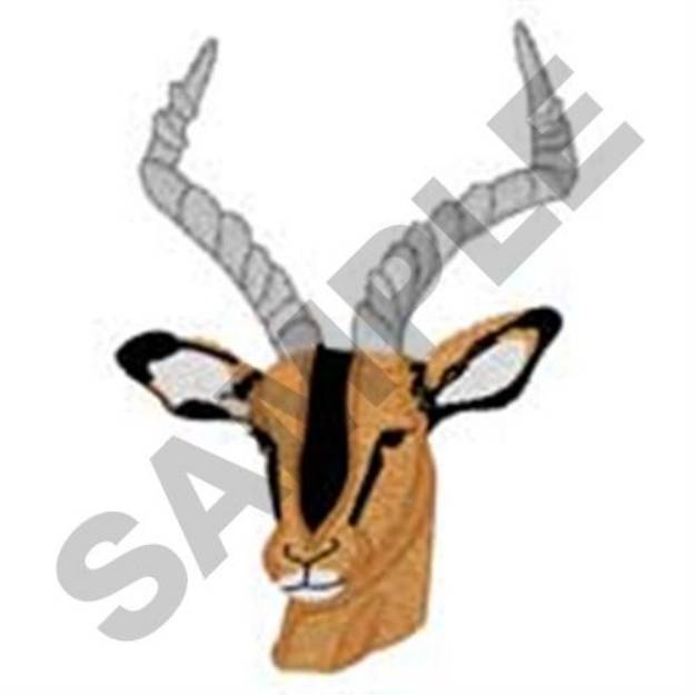 Picture of Impala Head Machine Embroidery Design