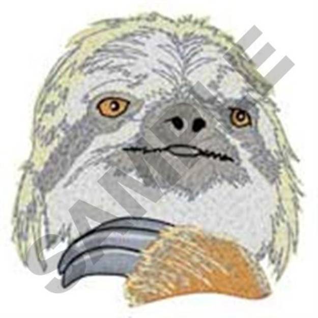 Picture of Sloth Head Machine Embroidery Design