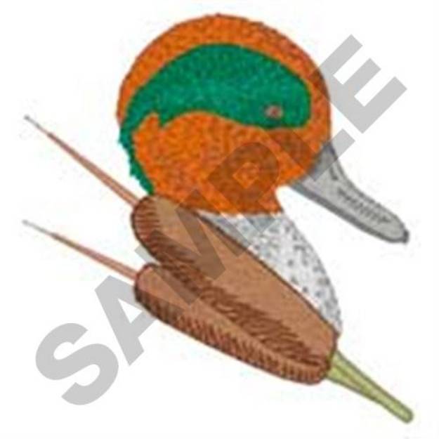 Picture of Green-winged Teal Machine Embroidery Design