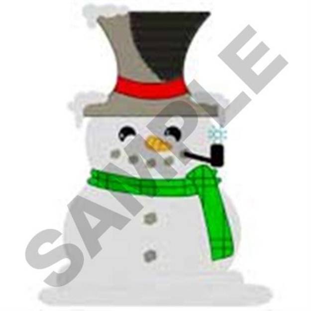 Picture of Winter Snowman Machine Embroidery Design