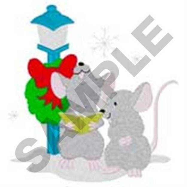 Picture of Caroling Mice Machine Embroidery Design