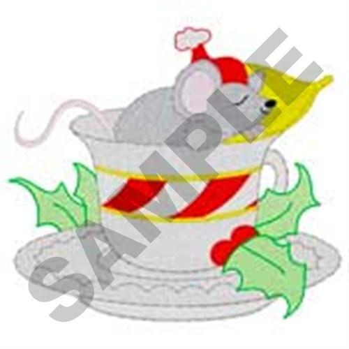 Sleeping Mouse Machine Embroidery Design