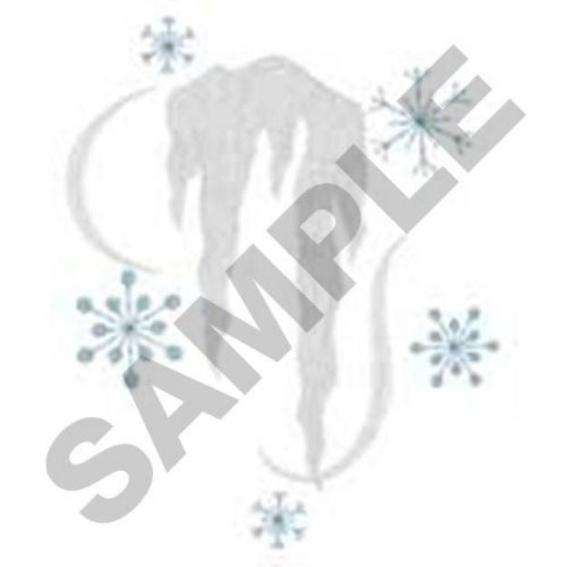 Picture of Frozen Icicles Machine Embroidery Design