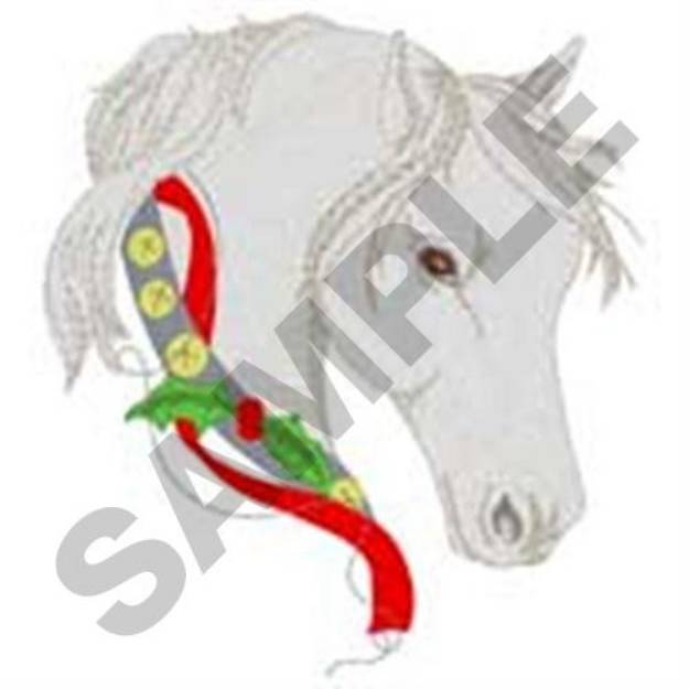 Picture of Christmas Horse Machine Embroidery Design