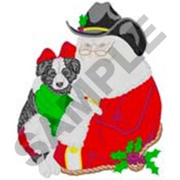 Picture of Cowboy Santa Machine Embroidery Design