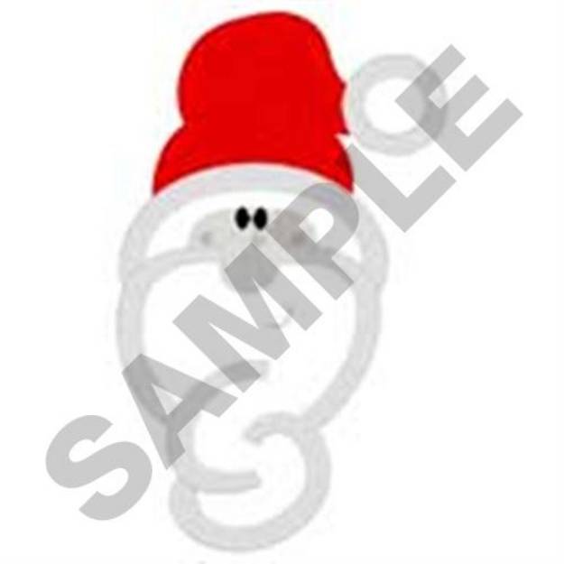 Picture of Santa Applique Machine Embroidery Design