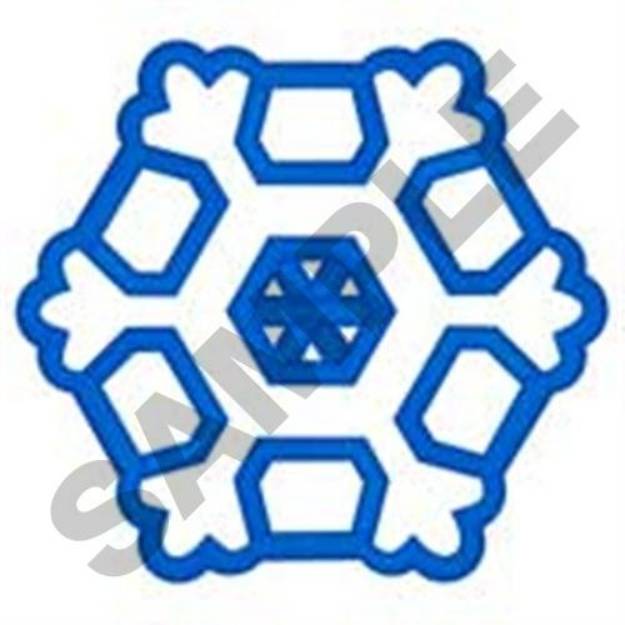 Picture of Snowflake Applique Machine Embroidery Design