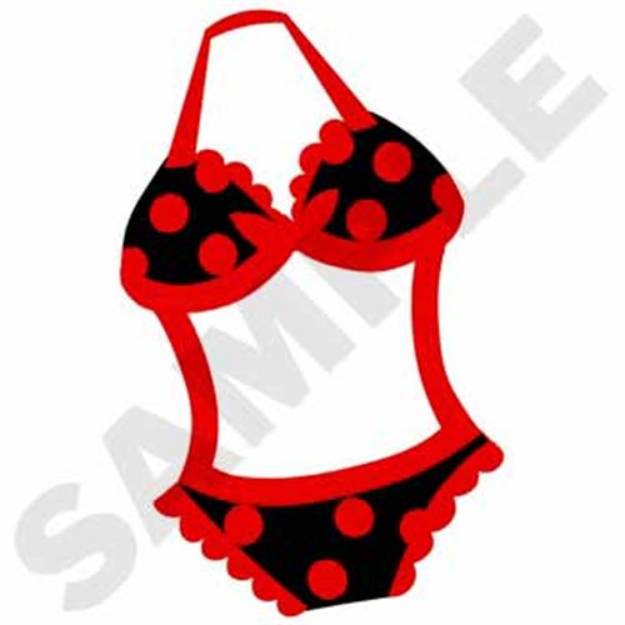 Picture of Bikini Applique Machine Embroidery Design