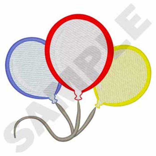 Picture of Balloons Machine Embroidery Design