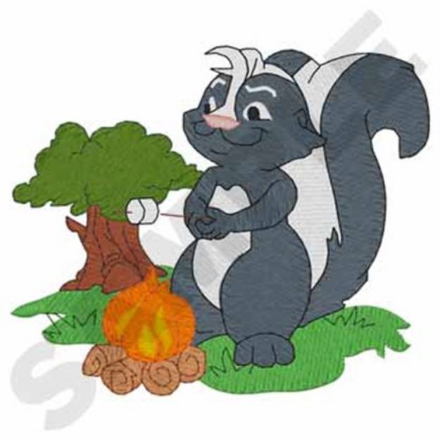 Picture of Skunk Scout Machine Embroidery Design