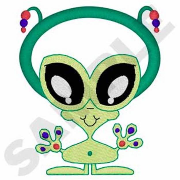 Picture of Applique Alien Machine Embroidery Design