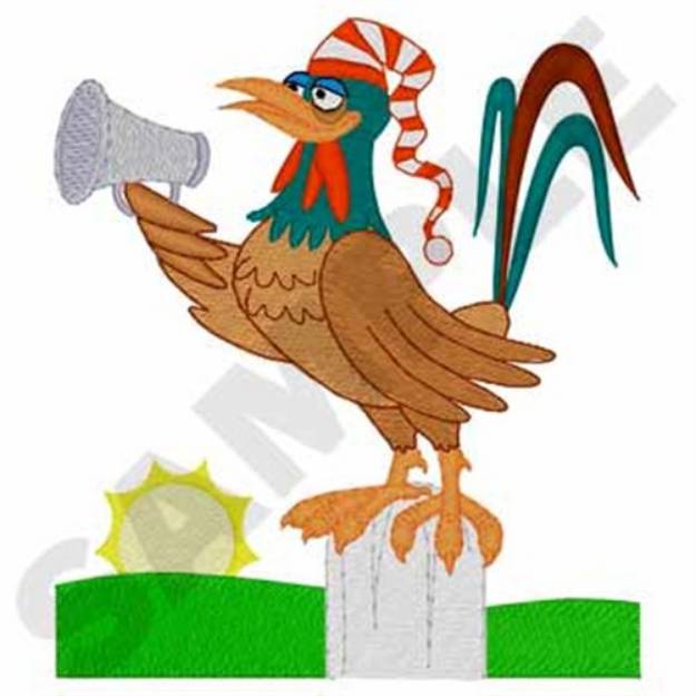 Picture of Wake Up Rooster Machine Embroidery Design