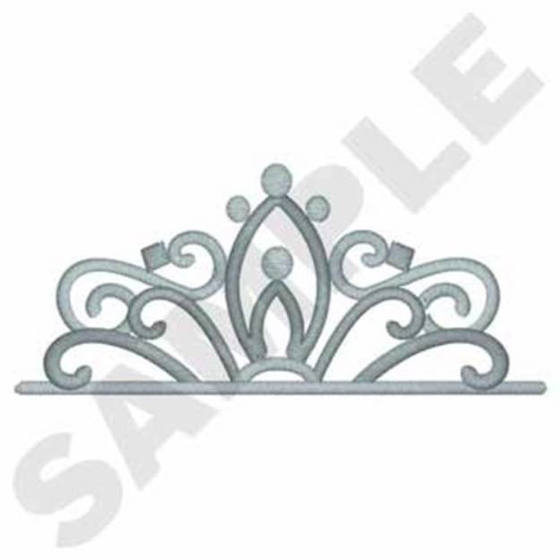 Picture of Tiara Machine Embroidery Design