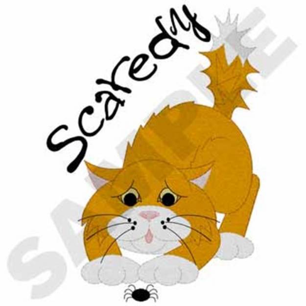 Picture of Scaredy Cat Machine Embroidery Design