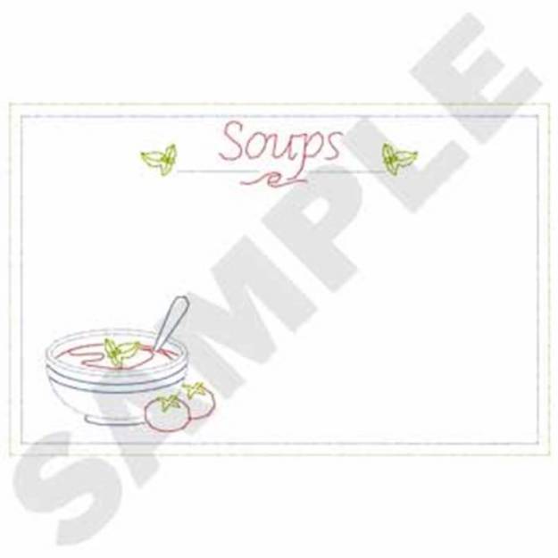 Picture of Tomato Soup Machine Embroidery Design