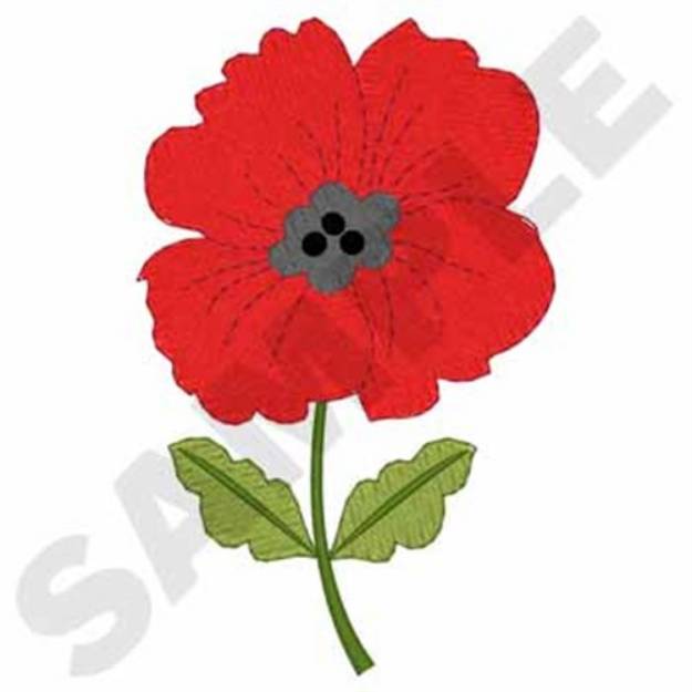 Picture of Poppy Machine Embroidery Design