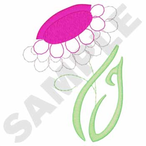 Pink Flower Machine Embroidery Design