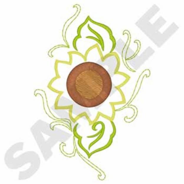 Picture of Sunflower Fringe Machine Embroidery Design