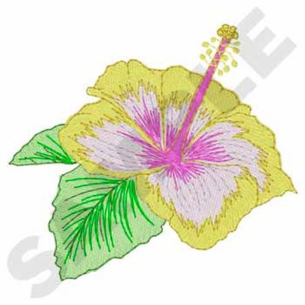 Picture of Hibiscus Machine Embroidery Design