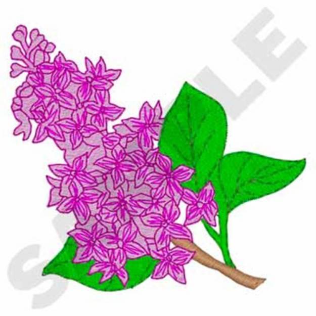 Picture of Lilac Machine Embroidery Design