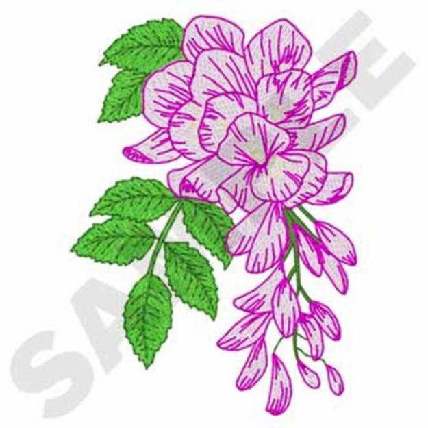 Picture of Wisteria Machine Embroidery Design