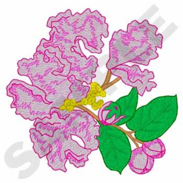 Picture of Crepe Myrtle Machine Embroidery Design