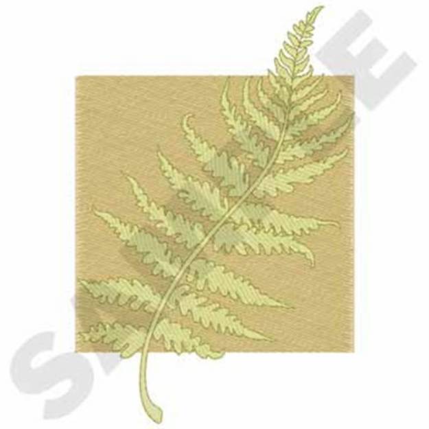 Picture of Fern Leaf Machine Embroidery Design