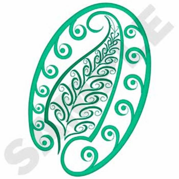 Picture of Fern Leaf Machine Embroidery Design