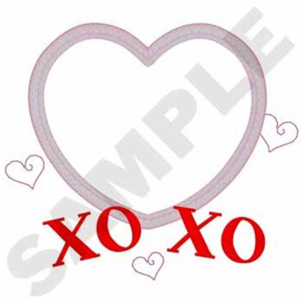 Picture of Valentine Applique Machine Embroidery Design