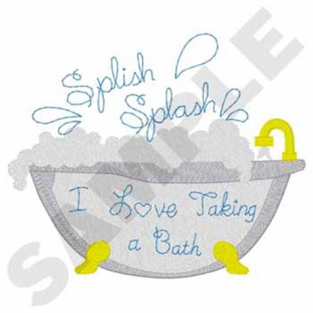 Picture of Bubble Bath Machine Embroidery Design