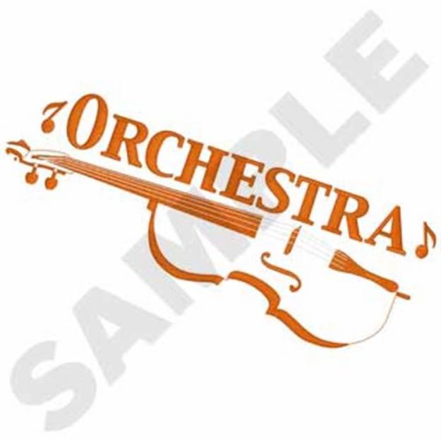 Picture of Orchestra Cello Machine Embroidery Design