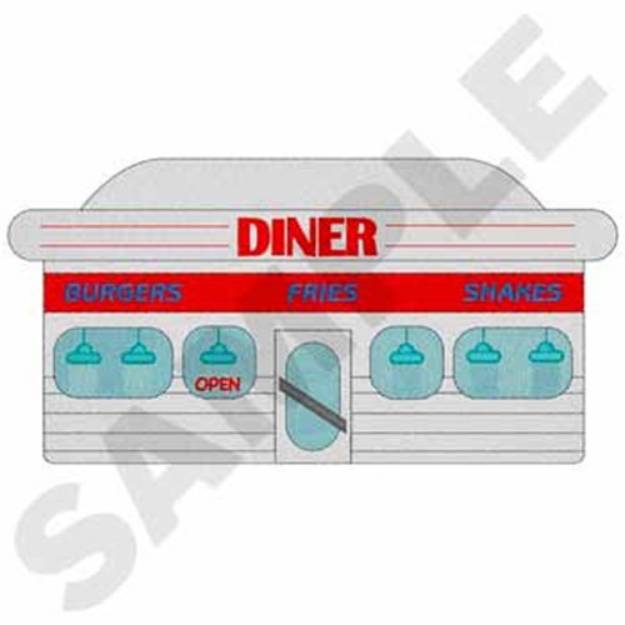 Picture of Diner Machine Embroidery Design