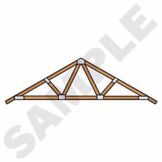 Picture of Roof Truss Machine Embroidery Design