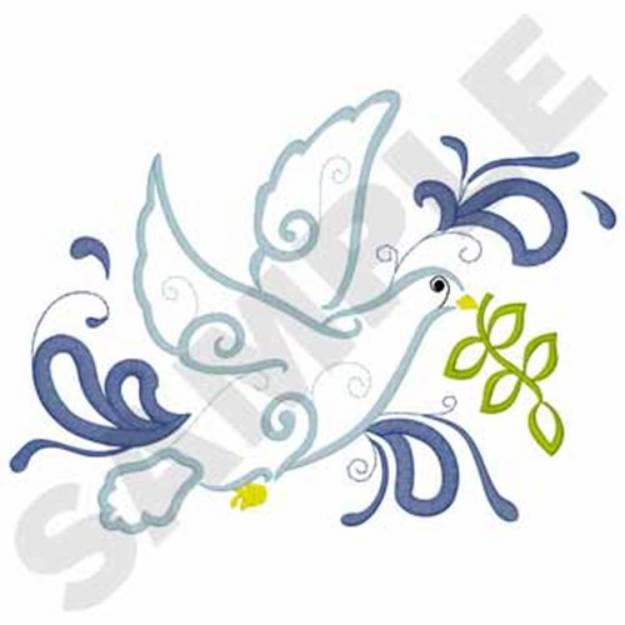 Picture of Dove Machine Embroidery Design