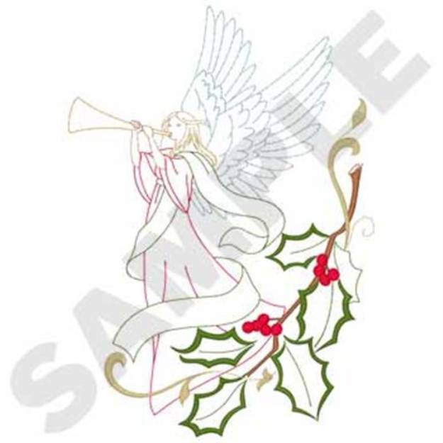 Picture of Angel Corner Machine Embroidery Design