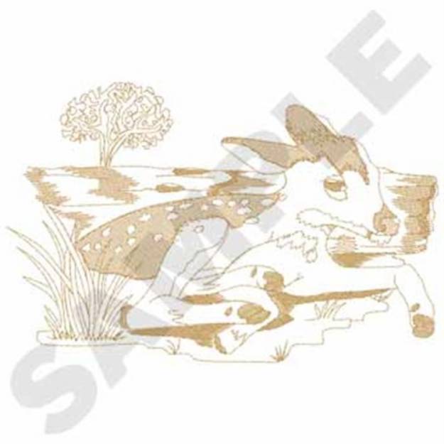 Picture of Fawn Machine Embroidery Design