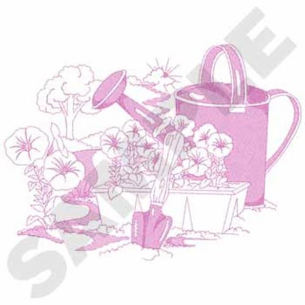 Picture of Gardening Machine Embroidery Design