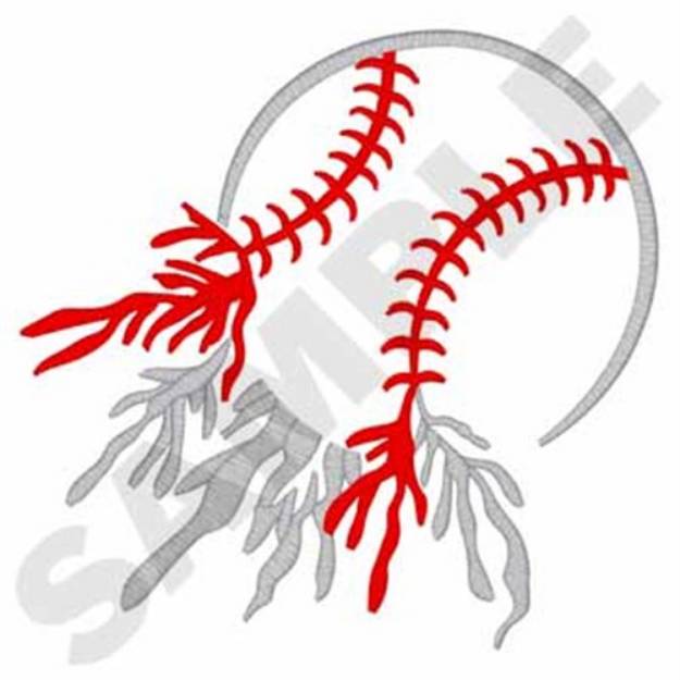 Picture of Baseball Machine Embroidery Design