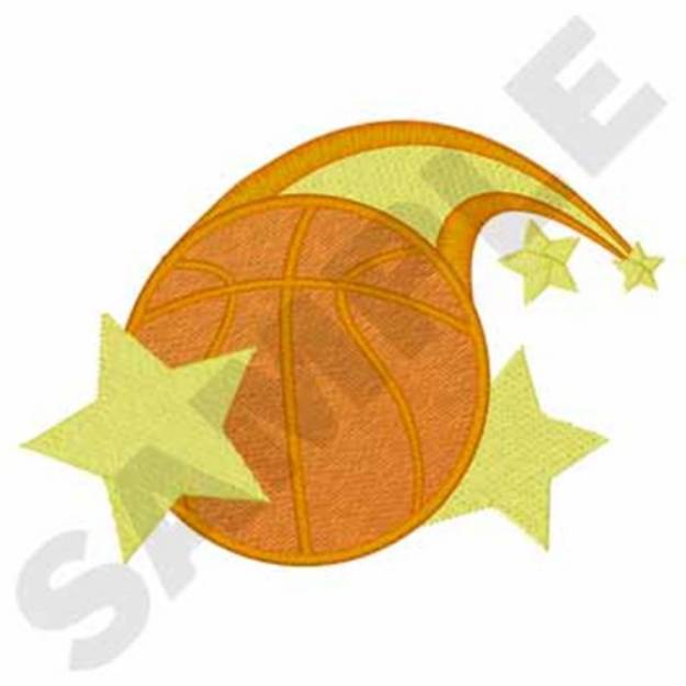 Picture of Basketball Machine Embroidery Design