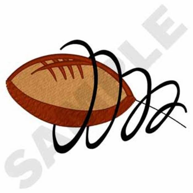 Picture of Football Machine Embroidery Design