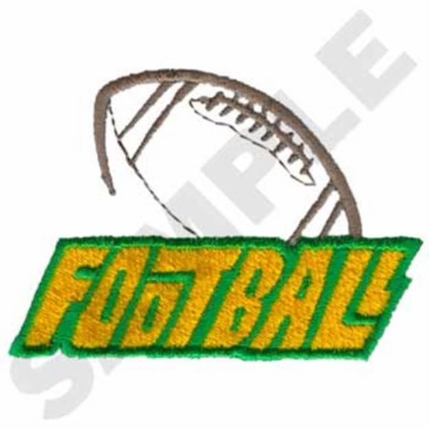 Picture of Football Machine Embroidery Design